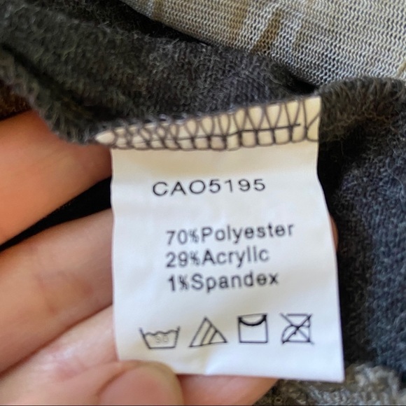 Adam Jacobs long sleeved grey dress - Picture 6 of 7